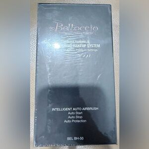 Belloccio Complete Cordless Handheld Airbrush Cosmetic Makeup System with 4 Tan